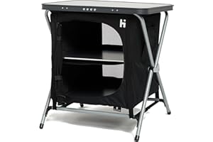 Hi-Gear Elite 3 Camping Cupboard with 2 Interior Shelves, Camping Furniture, Camping Equipment