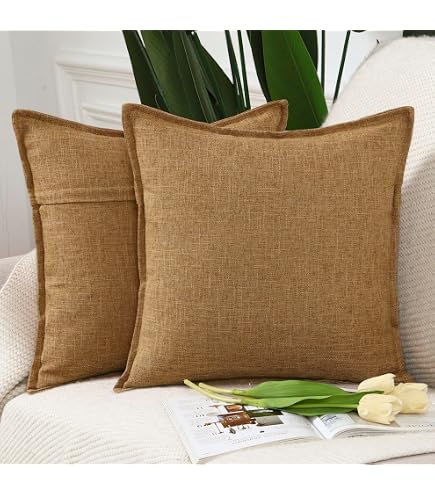 Madizz Lot de 2 Doux Simili Daim Décoratif Housses de Coussin à Glands Luxe Style pour canapé Chambre Vert Clair 65x65 cm