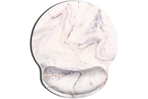 AOKSUNOVA Alfombrilla de ratón con reposamuñecas ergonómico de Gel, diseño de mármol