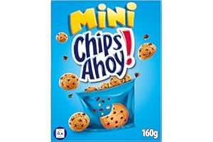 CHIPS AHOY! Chips Ahoy Mini Galletas Cookies, Dulces Pepitas de Chocolate, 160g