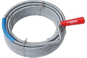ROTHENBERGER Industrial Reinigungsspirale mit Kralle, Länge 5 m, Ø 9 mm - (Ø x L) 9 mm x 5 m,1500000140