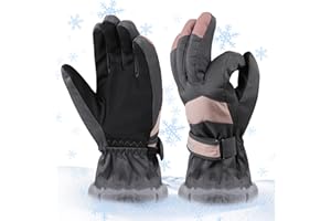 WolinTek Winter Herren und Damen Skihandschuhe Warm,Winterhandschuhe Outdoor Handschuhe,Warme Winterhandschuhe Schnee Handschuhe,für Skifahren, Eisfischen,Rodeln, Snowboard,Radfahren,Wandern