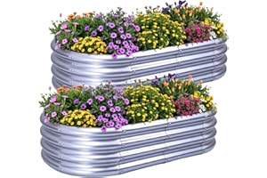 KINI MOX Letto per Orto Rialzato (Ovale, 4x2x1 FT)