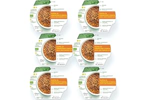 Agricola Miglioretti Zuppa Biologica di Lenticchie e Zucca Pronta in 3 Minuti - Vegana e Senza Conservanti per un Pasto Sano e Delizioso - 6 porzioni