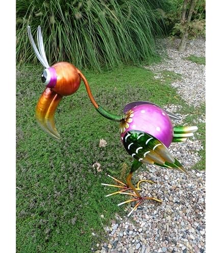 Colourliving Gartenstecker Engel, 3er Set – Goldene Metall-Figuren Für Weihnachtsdeko Im Garten