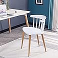Finch Fox Scandinavian Stylish & Modern Furniture Plastic Chairs for Cafeteria Seating/Dining Chair/Side Chair/Kitchen/Restaurants/Hotels (White)