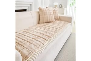 GKXLH Housse de canapé épaisse - Nouvelle Polaire Douce au Lait Housse canape 2, 3, 4 Places, Universelle Housse canapé, antidérapante Housse canapé 3 Places pour Protecteur de canapé (90x210cm)