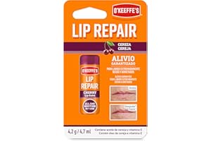 O'Keeffe's Lip Repair Cereza - Bálsamo labial reparador para labios secos y agrietados - 24h hidratación