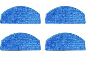 LETEYES 4Pcs Microfibers Steam Cleaner Pad Part For Tikom G8000 Pro/Honiture G20 Vacuum Cleaner Washable Mop Cloth Pads Replacement Cloth Wipes Mop