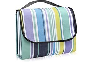 LIVEHITOP Coperta Picnic 150×200CM, Telo Pic-nic Impermeabile Pieghevole Tappeto Spiaggia Antisabbia Grande con Manico per Campeggio BBQ Escursioni All'aperto Estate