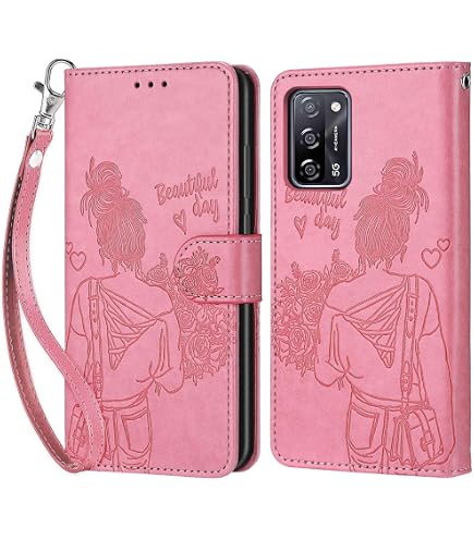 Dedux Custodia Oppo A16 3D con Motivo a Quadrifoglio, Anti-Slip Slot