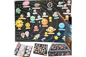 HYDROGELIX® Sistema Solar Kawaii, montessori, juegos educativos niños, kit solar para niños y niñas, regalo niña 5 años en adelante, juguetes niños 5 años en adelante. regalos cumpleaños niños colegio