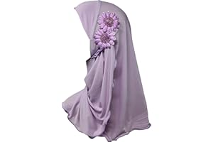 Yaqeen Girls Hijab 1-7 yrs Children Scarf islamic Headscarf Instant Kids Ideal for nursery, Party, madrassa