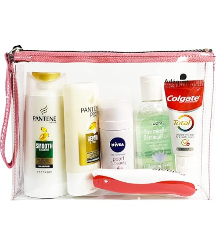 13 Récipients étanches De Voyage Pour Vos Produits De Toilette - Lot Complet Shampooing, Gel Douche, Crème Solaire