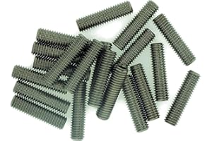 SINGULARITY SUPPLIES M4 (4mm x 10mm) Hex Socket Grub Screw (Flat Point) - Stainless Steel (A2) (Pack of 20)