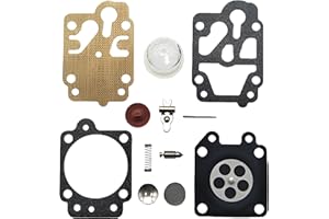 TNSRAY Joint de carburateur et kit de diaphragme pour carburateur, Kit de Réparation Membrane Remplacé Carburateurs Débroussailleuse,Valve de lampe d'amorce de kit de réparation de carburateur