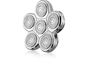 ‎KIBIY Glatzen Rasierer Herren, Ersatz-Scherkopf für Glatzen Rasierer Herren, Kibiy 6D Ersatzkopf für Kopfrasierer, Ersatzklingen für Gltazenrasierer, nur Scherkopf