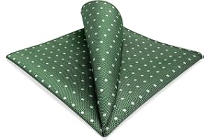 S&W SHLAX&WING Dots Green Pocket Square för herrkostym Business 32cm stor näsduk