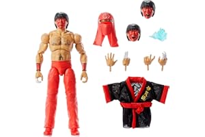 Mattel Figurka i akcesoria WWE Ultimate Edition, 15 cm The Great Muta, zestaw kolekcjonerski, wymienne główki i dłonie, 30 punktów artykulacji