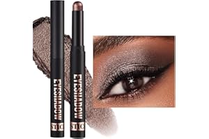 XINYUNXIN Ombretto Stick Morbido Cremoso Matte Shimmer Matita Ombretto Crayon Evidenziando Pigmentato Lucentezza Matita Ombretto Impermeabile Classe Shimmer Ombretto Sticks Set (#9)