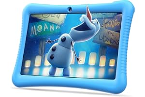 Semeakoko Tablette Enfants 10 Pouces Android 13, Kids Tablette Tactile Quad-Core 1.6GHz, 1280 x 800 HD-Display, 3GB RAM/32GB ROM(256GB TF),6000mAh,WiFi,Bluetooth,Double Caméra,Contrôle Parental(Bleu)