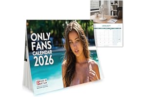 WORLD OF WALLCHARTS Secret Santa Gifts for Men – Funny Only Fans 2026 Wall Calendar Joke Gift – Secret Santa Present for Office Colleagues – Christmas Gag Gift & Stocking Filler For Men – Funny Calendar 2026