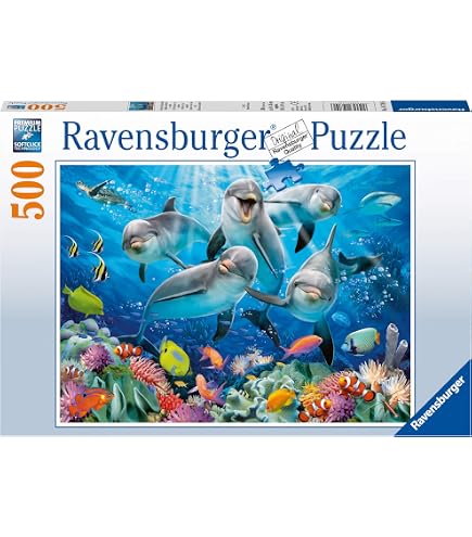 Vintage Library 500 Piece Jigsaw Puzzle By Ravensburger – 50 X 36cm Finished Size | High-Quality Cardboard Puzzle