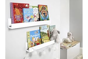 House & Homestyle Kids Set Of 2 Pre-Assembled White Wall-Shelving, Engineered Wood, one size,211.96.079A