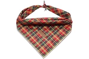 Elegant little tail Hundebandana, Weihnachts-Hundeschal Urlaub Lätzchen Schal Waschbar Quadratisch Hund Schal Einstellbar Hund Kerchief für kleine mittlere große Hunde