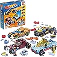 ​MEGA Hot Wheels Car Customizer building set with micro figure driver, rolling wheels and authentic features, toy gift set for boys and girls for ages 5 and up​