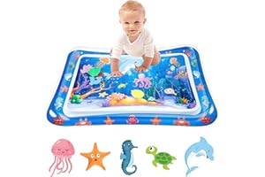 SDHIIOLP Wassermatte Baby Bpa Frei Wasserspielmatte Baby Spielzeug 3 6 9 Monate Wasser Spielmatte für Babys Spielmatte Baby Aufblasbare Bauchzeit Matte Babymatte Krabbelmatte Wasser Matte