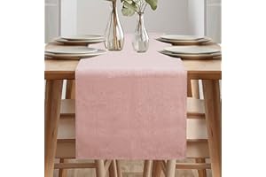 ARVOV Tischläufer, Wasserdicht Tischläufer, Tischläufer Modern, Läufer Tisch, Tischläufer Frühling Modern, Grün Tischläufer für Draussen Balkon Drinnen Party Dekoration (Rosa, 40 x 180 cm)