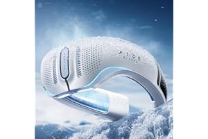 RANVOO AICE LITE Plus 2025 Max Cooling Airflow [No.1 Coolest & Most Durable] Neck Air Conditioner, Ultimate Personal AC & Warmer 6000 mAh Rechargeable Neck Fan Blow Cold Air, Gifts for Mom/Dad, White