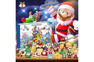 SERENESAGE Christmas Advent Calendar 2025, 24 Days of Christmas Countdown Calendar with 24Pcs Super Bro Toys Doll for Xmas Stocking Stuffer Gifts Idea (Blue)