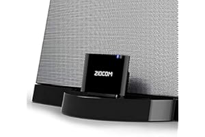 ZIOCOM Adattatore Bluetooth a 30 pin per Bose iPhone iPod SoundDock e altri altoparlanti dock a 30 pin con cavo Aux da 3,5 mm (non per auto e moto)