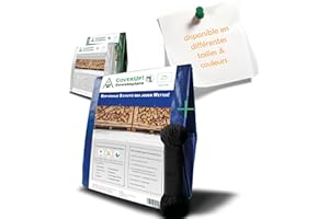 CoverUp! Bâche 2.0 x 3.0 – Toile Renforcée 120 g/m² – Étanche & Indéchirable – Œillets INOX + Corde 12 m – Idéale pour Jardin, Camping, Bois – Bleu