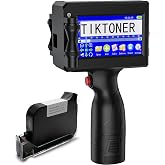 TIKTONER 127T1 Portable Handheld Printer with Quick Dry Ink Cartridge, Handheld Inkjet Printer Gun for Text Date Batch Number
