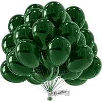 50 Bio-Luftballons (25 Schwarz, 25 Grün) – 27 Cm, Heliumgeeignet, Biologisch Abbaubar