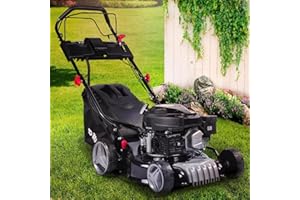 ‎BRAST BRAST® Benzin Rasenmäher mit Antrieb | 3,0kW (4,1PS) | Elektrostart | 41cm Schnittbreite | viele Modelle | TÜV | 4 Takt OHV Motor | 25-75mm Schnitthöhe | 40L Fangkorb | Stahlgehäuse | 16145 Estart