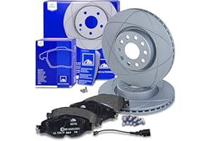 ‎ATE ATE Bremsenset Vorderachse inkl. PowerDisc Bremsscheiben vorne Ø 312 mm belüftet und Bremsbeläge vorne + Warnkontakt Kompatibel mit AUDI A3, SEAT LEON, SKODA KAROQ, OCTAVIA, SUPERB, VW GOLF, PASSAT