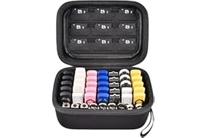 BOOBOWL Flash Drive Case USB Storage Holder, Thumb Drive SD Memory Card, Electronic Accessory Organizer for SanDisk/for Samsung/for Domestic/for PNY (Box Only) - Black