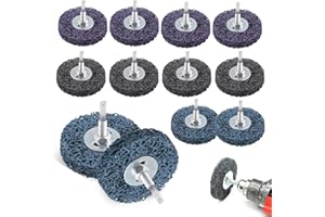 NEUSID 12 Stück CSD Scheibe 50mm, CBS Schleifscheibe Set Reinigungsscheibe Grobreinigungsscheibe Schleifscheiben für Winkelschleifer von Farbe, Oxidation Reinigen & Entfernen