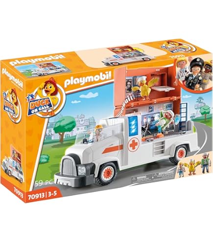PLAYMOBIL CITY LIFE Ambulance et secouristes réf 70049 neuf scellé EUR