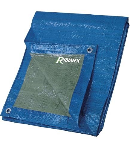 Planenstoff Mit Ösen – Polyethylen, 4x6 Meter, Blau, Reißfest & Kantengefasst