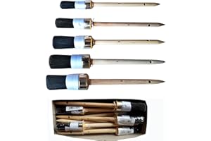 ‎WZ-GATZE Profi Lackpinsel Pinsel Naturborsten Lasurpinsel Farbpinsel Rundpinsel doppelt-gebunden (Größe und Stückzahl Bitte in der Auswahlliste wählen!)(2xPinsel Größe 2(Ø16mm)…)