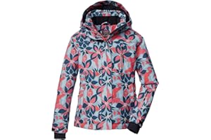 Killtec Ksw 211 Grls Ski Jckt Giacca da sci/giacca funzionale con cappuccio e paraneve Bambine e ragazze