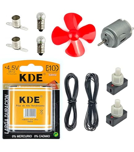 Kit Mini Moteur 3V 5000 RPM – 6 Pièces Avec Hélices Et Supports – CHEVVY – Expérience éducative DIY Dès 8 Ans