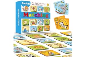 ALUABI Animal Letter Memory Game ABC Learning for Toddlers, Fun Matching Game, Educational Toys for Kids, Preschool Learning Toys and Alphabet Flash Cards for Boys & Girls Age 4 to 8