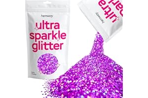 HEMWAY Glitter viola olografico ultra scintillante paillettes unghie viso festival Natale Halloween trucco extra spesso 100 g / 3,5 oz