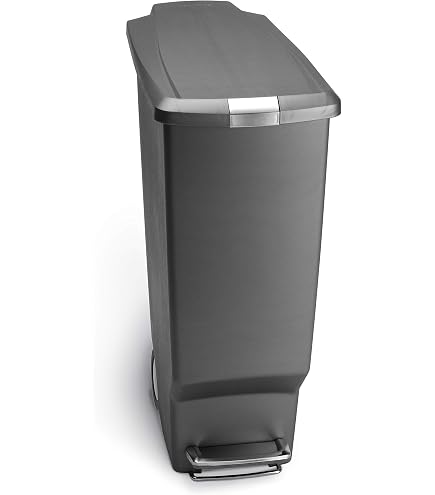 Poubelle De Tri Sélectif M-Home DUOBIN 2x23L Anthracite - Design Moderne Pour Cuisine 36,5x36x51cm